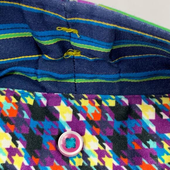 Robert Graham Knowledge Wisdom Truth Shirt Mens XL Striped Button Down Flip Cuff - Picture 8 of 13